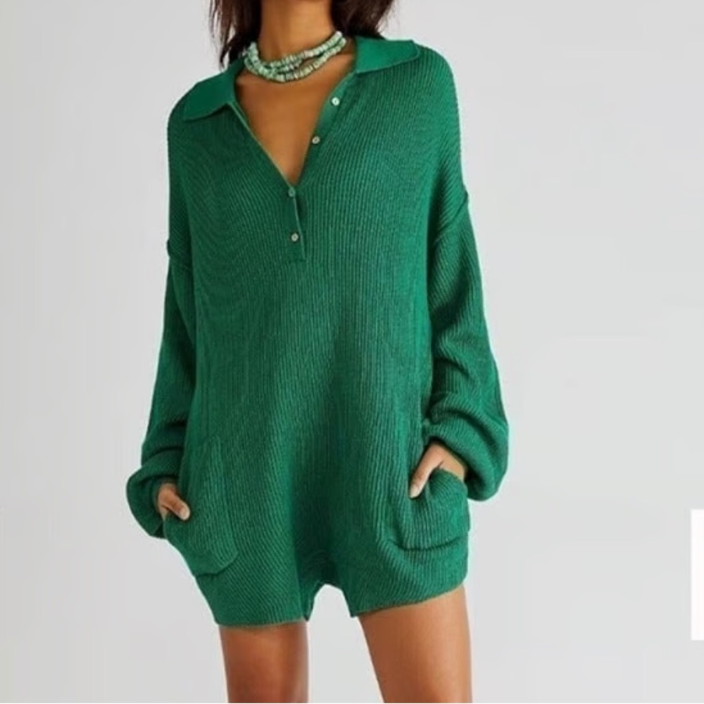 Free People Picnic Sweater Romper
